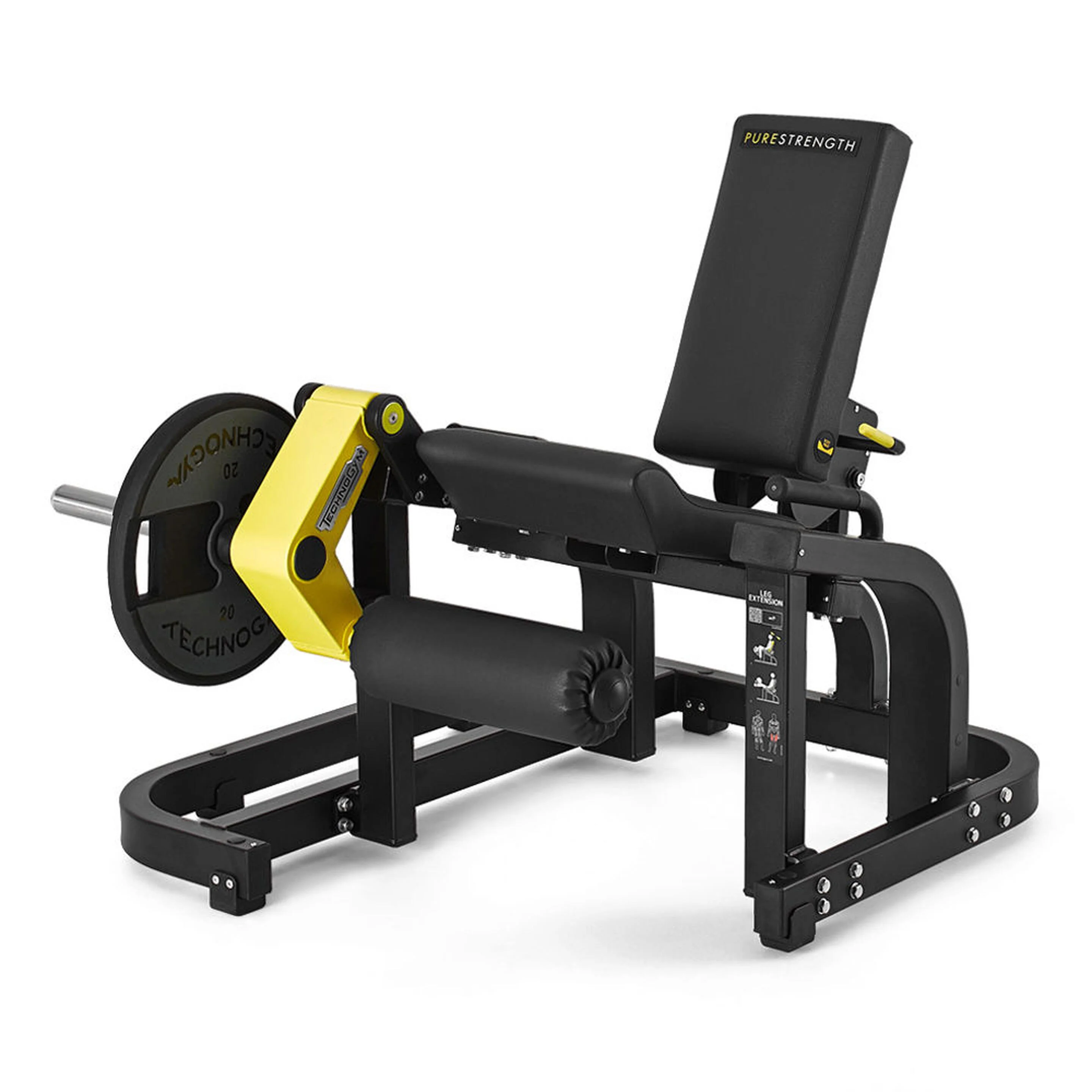 Тренажер розгинання ніг з дисковим навантаженнямTechnogym Pure Strength Leg Extension