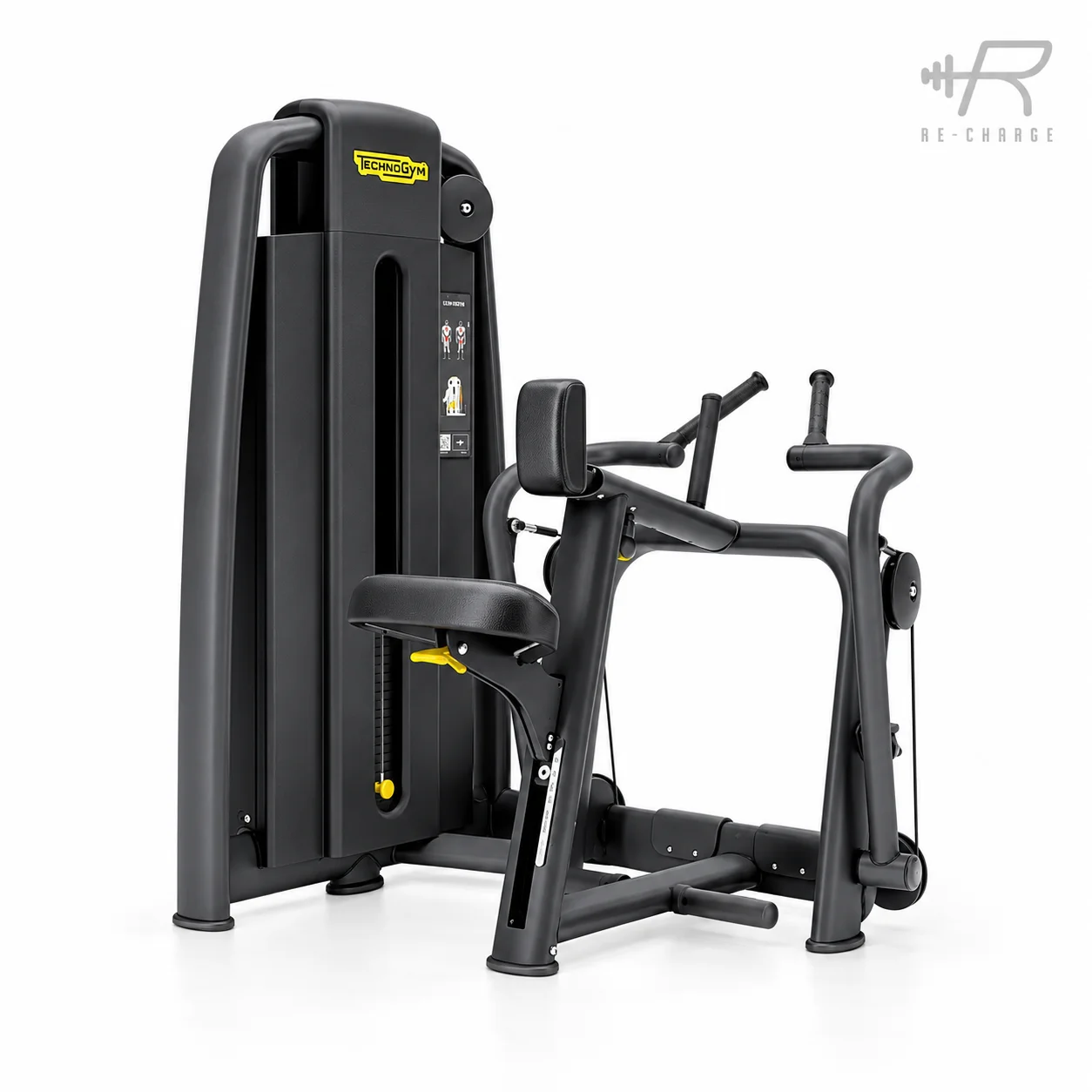 Technogym Selection 700 Low Row MNHC — професійний тренажер для горизонтальної тяги та тренування м’язів спини
